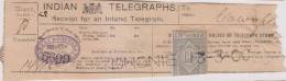 Br India Queen Victoria Telegraph Receipt, India As Per The Scan - 1882-1901 Imperium