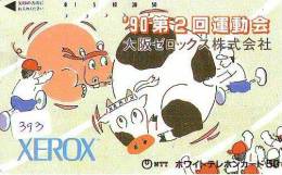 Télécarte JAPON * VACHE (393) COW * KOE * BULL * TAUREAU * KUH * PHONECARD JAPAN * TELEFONKARTE * VACA * TAURUS * - Kühe