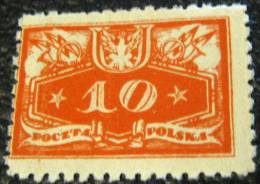 Poland 1920 Official Stamp 10f - Mint - Dienstmarken