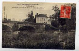 K22 - MONTBAZON - Le Pont Et Le Kiosque De L'Hôtel Du Croissant De L'Indre (1927) - Montbazon