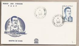 TAAF - Busta FDC: Martin De Vivies - 1983 - FDC