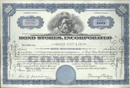 BOND STORES, INCORPORATED - 100 SHARES - 11.08.1953 - 2 SCANS - A - C