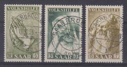 Saarland MiNr. 365-367 Gest. - Used Stamps