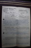 Connaissement,charte-partie,bill Of Lading,Chartervertrag Voilier Italien S/S Migliareno-Alicante Propriano Casablanca - Autres & Non Classés