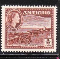 Antigua 1953 QE 1/2p MNH - 1858-1960 Colonia Britannica