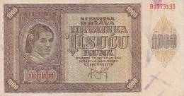 CROATIA  -  NDH  --  NEZAVISNA DRZAVA HRVATSKA  ---  1000 KUNA - Croatie