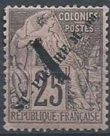 St PIERRE & MIQUELON - Emission Neuve TB De Novembre 1892 - 1 Sur 25 C. Avec Base Du 1 Cassée - Unused Stamps