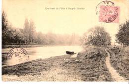 Jouy Le Moutier-Cergy-Pontoise-Val D´Oise-1905-Les Bords De L´Oise-Barques De Pêcheurs-- Exp. Vers Brioude (Haute-Loire) - Jouy Le Moutier