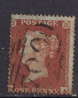 GB 1854 - 57 QV 1d PENNY RED BLUED PAPER STAMP( F & A )PMK 700 PERF 16 WMK 2.( F968 ) - Used Stamps