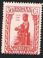 Ed. 643 Montserrat 30 Cts. Nuevo Char. - 1931-50 Nuovi