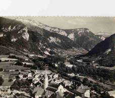 CPM 74 THORENS-GLIERES QUARTIER DE L'EGLISE VUE AERIENNE - Thorens-Glières