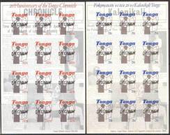 TONGA -  CHRONICLE NEWSPAPER - Ovpt. Specimen - Self-adhesive  - 1984 - Tonga (1970-...)