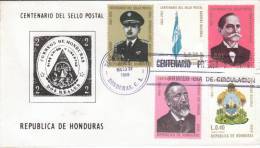 Honduras Year 1968. Beautiful FDC. Centenary Of The Post 1 - Honduras