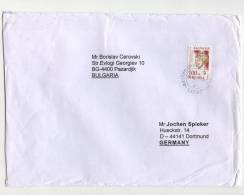 Mailed Cover (letter) With Stamp   Art 1999  From   Bulgaria To Germany - Cartas & Documentos
