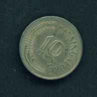 SINGAPORE  -  1967  10 Cents  Circulated As Scan - Singapore