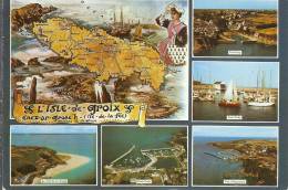 56 - L'ISLE De GROIX - Multivues - Carte Gd Format - Groix