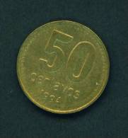 ARGENTINA  -  1994  50 Centavos  Circulated As Scan - Argentina