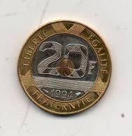 France. 20 F Mont Saint Michel. 1994 Abeille - 20 Francs