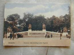 Chemnitz  Brunnen Mit Schilling'schen Figuren  1912    D86025 - Chemnitz