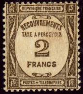 Frankreich Portomarke Mi.N° P 66 Maury/Dallay N° 62 * Ungebraucht Mit Falzrest,, - 1859-1959 Neufs