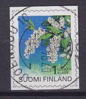 Finland 1997 Mi. 1381    1 LK (1. Klasse) Pflanze Gewöhnliche Traubenkirsche DELUXE Cancel !! - Usados