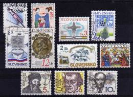 Slovakia - 1994 - 1 Set & 8 Single Stamp Issues - Used - Used Stamps