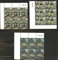 INDIA, 2009, Rare Fauna Set Of North East India,Set 3 V, Block Of 6, Cat, Panda, Monkey, With Traffic Lights, MNH,(**) - Unused Stamps