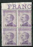 1912 Egeo (Lero) 50c. Gomma Integra** - Egée (Lero)