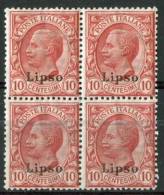 1912 Egeo (Lipso) 10c. Gomma Integra** - Egeo (Lipso)