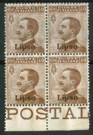 1912 Egeo (Lipso) 40c. Gomma Integra** - Egeo (Lipso)