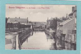 COUVIN  - Villégiature    -  Le  Canal.  -  La  Place  Verte. -  BELLE CARTE   - - Couvin