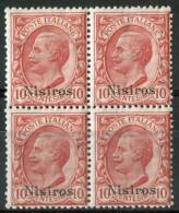 1912 Egeo (Nisiro) 10c. Gomma Integra** - Egeo (Nisiro)