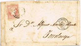 0112. Frontal BURGOS 1857. Fechador Y Parrilla - Lettres & Documents