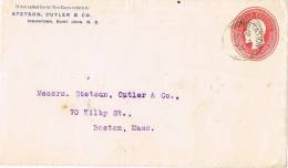 0115. Frontal Entero Postal INDIANTOWN (Saint John) Canada 1909 - 1903-1954 De Koningen