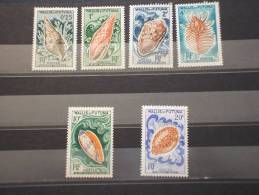 WALLIS ET FUTUNA - 1962/3 CONCHIGLIE 6 Valori  -NUOVI(++)-TEMATICHE - Unused Stamps