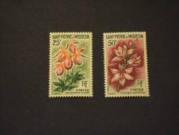 SAINT PIERRE MIQUELON - 1962 FIORI 2 Valori -NUOVI(+)-TEMATICHE - Unused Stamps