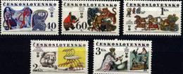 CS 1977 Mi 2391-95 Tales ** Yt 2227-2231, Tales - Unused Stamps