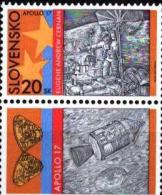 Slovakia 2002 Mi 440 ** Space, Appolo 17, 30th Ann. - Ungebraucht