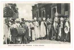 4611 COLONIE AFRICA ORIENTALE ERITREA ASMARA FOTOGRAFICA 1935 VIAGGIATA POSTA MILITARE Clero Abissino - Erythrée