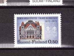 1972 FINLAND  National Tehatre  Michel Cat N° 702 Absolutely Perfect MNH - Nuevos