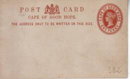 CAPE OF GOOD HOPE : ENTIER POSTCARD  H&G Nr. 2 - NEW - Cap Vert