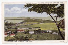 AMERICA PANAMA NAOS ISLAND FROM SOSA HILL, CANAL ZONE Nr. 432 OLD POSTCARD 1926. - Panama