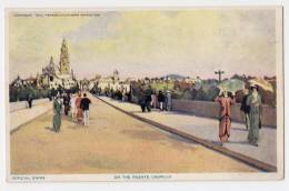 AMERICA PANAMA OFFICIAL VIEWS, ON THE PUENTE CABRILLO OLD POSTCARD - Panama