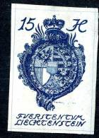 L035) LIECHTENSTEIN 1920 Mi.#19 Mint* - Gebraucht