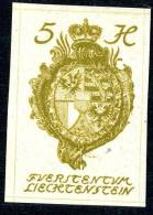 L037) LIECHTENSTEIN 1920 Mi.#17 Mint* - Gebruikt