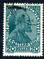 L0054) LIECHTENSTEIN 1917 Mi.#8 Used - Used Stamps