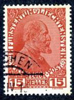 L0063) LIECHTENSTEIN 1917 Mi.#7 Used - Used Stamps