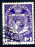 L0088) LIECHTENSTEIN 1917 Mi.#4 Used - Used Stamps