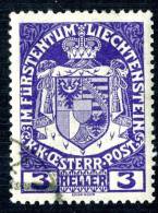 L0089) LIECHTENSTEIN 1917 Mi.#4 Used - Used Stamps