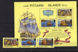 Pitcairn  -  1978  :  Yv  172-74  +  Bl  3  **      Bateau - Boat - Islas De Pitcairn